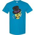 thumbnail image 3 of Inktastic Mardi Gras Skull with Cigar T-Shirt, 3 of 5