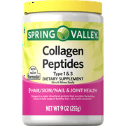 Spring Valley Collagen Peptides Type 1 & 3 Dietary Supplement, 9 oz