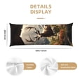 thumbnail image 3 of Honeii Enchanted Deer In Cave Print Long Body Pillowcase 20x54 in,Body Pillow Cover with Zipper,Large Body Pillowcase,Soft Bed Decorative, 3 of 7
