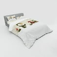 thumbnail image 2 of Ambesonne Christmas Bedding Set 4 Pcs, Snowflake Winter Day, Queen, Multicolor, 2 of 2