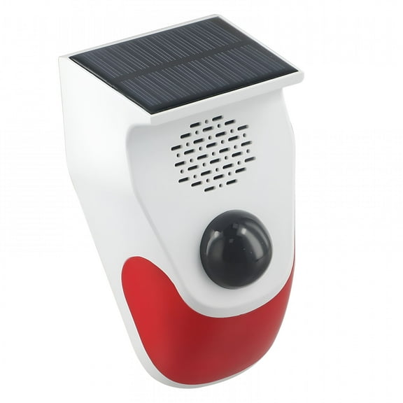 GJX Voice Announcer Infrared Motion Alarm Sound Detector Outdoor Waterproof Solar