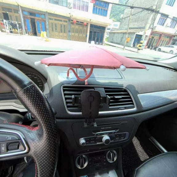 Mobile Phone Sunshade 360° Flexible Umbrella for Outdoor and Car Use Portable Suction Cup Holder Glare Reduction Solution