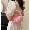 thumbnail image 7 of Kukuzhu Womens Quilted Crossbody Bag Puffer Top Handle Bag Quilted Handbag Nylon Padded Shoulder Bag Cloud Pleated Mini Hobo Bag, 7 of 7