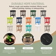 thumbnail image 5 of WestinTrends Malibu Outdoor Side Table – All-Weather Poly Lumber Adirondack Round Patio End Table, Black, 5 of 12