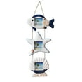 thumbnail image 2 of Decoración del hogar, decoración de la habitación, estilo mediterráneo, retro, trigémino, pequeño pez, marco de fotos, estrellas de mar, juego de marcos de fotos para colgar en la pared, decoraciones, 2 of 6