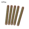 thumbnail image 3 of Uxcell 8pcs packs Fully Threaded Rods 1/4x2-1/4" for Mounting Assembly Fastening, Colorful Zinc, 3 of 5