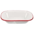 thumbnail image 1 of Enamel Baking Pan Red Rectangular For Home Bakers Daily Cooking 1Set 7.0x5.1x1.6In, 1 of 8
