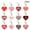 12 Pcs, variant on Valentines Classroom Decor, 12 Pcs Paper Heart Hanging Cutouts, Ceiling or Window Display, Teacher’s Party Supply