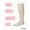 thumbnail image 3 of MeMoi  Pointelle Cotton Blend Knee High Sock - Girls - Female, 8, Latte, 3 of 7
