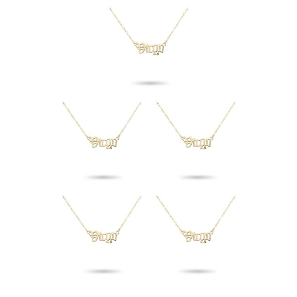 Collar del Zodiaco Qarigey Virgo Oro CBP216233