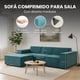 thumbnail image 3 of Sofá Modular Contemporáneo de Espuma Alta Densidad con Ottoman | Tapizado Aterciopelado Fácil de Limpiar, 3 of 8