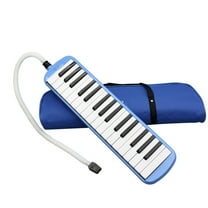 KONTONTY 32 Key Pianica Melodica Instrument Blue with Carry Case Lightweight Music Playing
