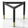 thumbnail image 2 of Furniture of America Modu Solid Wood Black Indoor Coffee Table Base Legs, 2 of 18