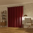 thumbnail image 2 of Sun Zero Oslo Extreme 100% Blackout Grommet Curtain Panel, 52"X63", Holiday Red, 1-Piece Single Panel, 2 of 10