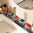 thumbnail image 2 of Yayeee Faucet Mat for Kitchen Sink 30" Diatomite Long Splash Guard Pad, Black Streets, 2 Pack, 2 of 7
