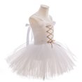 thumbnail image 4 of Hansber 4 Pcs Costumes d'Ange pour Filles Performance de Danse Robe Tutu Halloween Noël Fête Anniversaire Tenue Blanc 160, 4 of 9