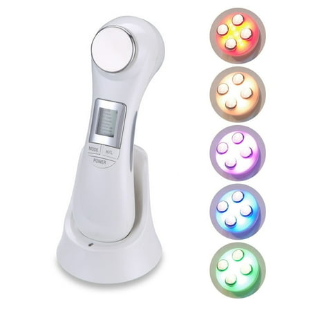 5 in 1 LED Light Therapy Face Massager, Facial Firming Care Machine Face Lifting Machine for Anti-aging, Wrinkle Remove, Skin Tightening, Acne Remove