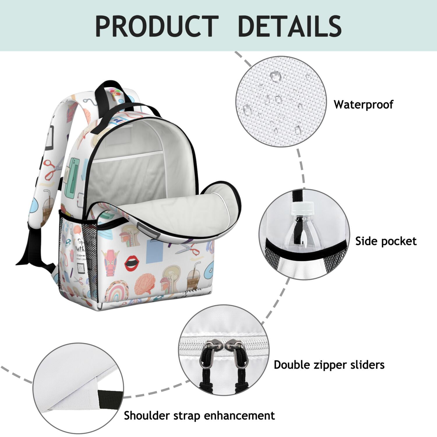Funny Nurse Backpack - Waterproof Travel Daypack for Nursing Students with Secure Fit & Durable Construction