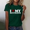 thumbnail image 2 of adviicd Hauts de Sortie pour Femmes T-Shirt Ajusté Côtelé à Manches Courtes pour Femmes Col en V Basique Ajusté T-Shirt Hauts Vert,TTG, 2 of 5