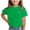Army Green, variant on Girls Summer Clothes Classic Crew Neck T-Shirt Casual Solid Color Tops Loose Fit Short Sleeve Blouse Back to School Shirt Age 1-54 Years