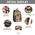 thumbnail image 4 of JIALIOU 14" Laptop Backpack Waterproof Airline Approved Stylish Casual Daypack for Travel Business College Work, Vintage Watermelon, 4 of 8