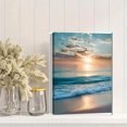 thumbnail image 2 of Qisvanset Sunset Beach Canvas Wall Art 15.75x11.81 Inches, 2 of 8