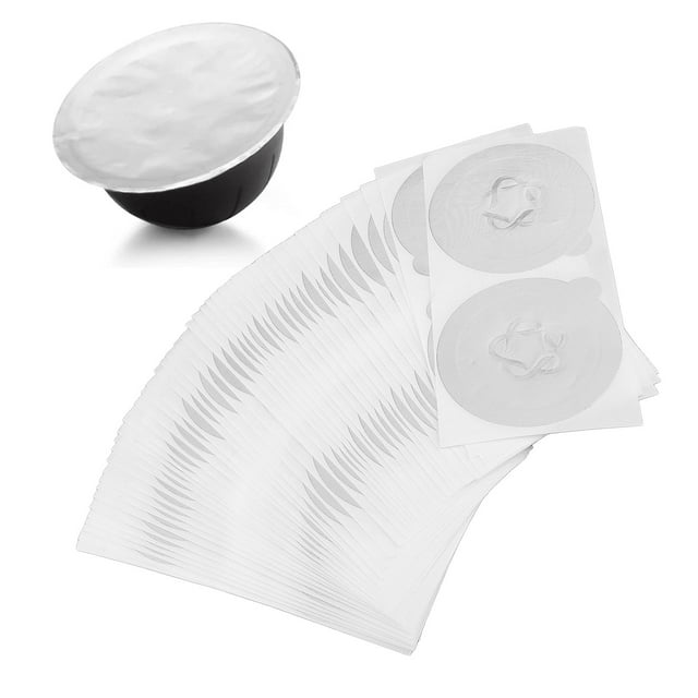 Capas De Café Cubiertas, Cápsulas De Café Auto Adhesivas Reutilizables Tapa De Aluminio De Aluminio Sellado Apretado Para Accesorios De Café