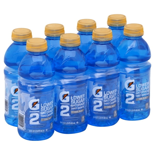 Gatorade G2 Lower Sugar Thirst Quencher Cool Blue Sport Drink Fl Oz 8 Count Walmart Com Walmart Com