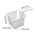 thumbnail image 3 of Commercial Deep Fryers & Accessories Stainless Steel Frying Basket, Snack Basket, French Fries Frying Basket, Chicken Fry Frying Basket, Filter, Oil Drying, Restaurant Decoration Basket, 3 of 9