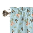 thumbnail image 6 of Leaf Butterfly Overlay Flower Curtain Home Decoration Living Room Short Curtains Window Treatments For Kitchen Bedroom, 6 of 6