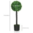 thumbnail image 3 of HOMCOM 2 Piece 6ft Artificial Tree Bamboo for Indoor Outdoor Home Decor, 3 of 10