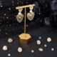 thumbnail image 4 of 1 Box 10Pcs Earring Stud Findings 18K Gold Plated Brass Four Leaf Clover Ear Stud Component with 20Pcs Jump Ring for St. Parish's Day Jewelry Making, 4 of 5