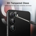 thumbnail image 4 of JETech Camera Lens Protector for Samsung Galaxy S23 5G 6.1-Inch / S23 Plus 5G 6.6-Inch, 9H Tempered Glass Metal Individual Ring Cover, Easy Installation Tray, HD Clear, Set of 3 (Black), 4 of 7