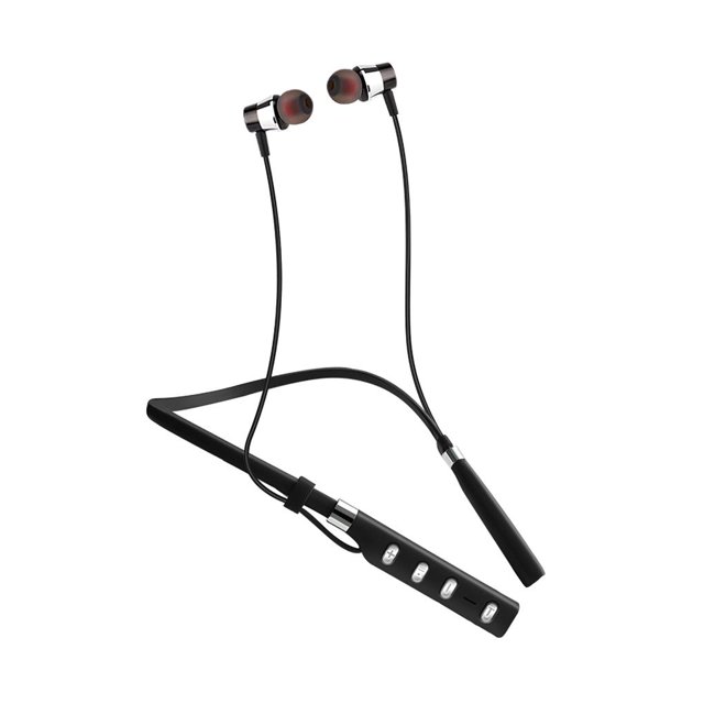 Methold Auriculares inalámbricos Bluetooth5.0, auriculares colgantes, auriculares magnéticos ligeros, auriculares sin contacto con función de Cables de audio/vídeo Negro