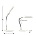 thumbnail image 2 of Lavish Home Natural Sunlight Gooseneck Desk and Table Lamp (White), 2 of 5