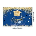 thumbnail image 2 of Yongcuo Graduation Party Backdrop 2025 Blue and Gold Congrats Grad Banner with Glitter Cap Design for Celebrations Red, 2 of 4