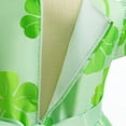 thumbnail image 4 of Girl St Patricks Day's Costume Short Sleeve Shamrock Bowknot Outfits, 3-10Y, 4 of 5
