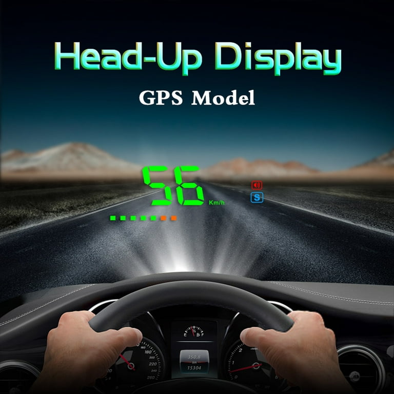 tilstrækkelig Låse Menagerry SPRING PARK Car GPS Digital Speedometer Head-up Display HUD Windshield  Projector USB Charger - Walmart.com