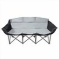 thumbnail image 1 of GoTEAM! 3 Seat Portable Folding Bench/Couch - Black/Gray, 1 of 2