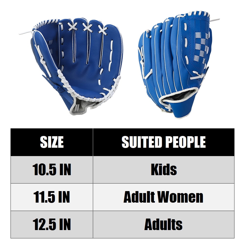 Gloves 10.5/11.5/12.5 Inch Outdoor Sport Baseball Glove For Kids Youth Adults Left Hand Baseball Practice Glove