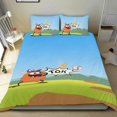 thumbnail image 1 of Monster Bash Conjunto de sábanas temático, trío de piezas, cómodo y amigable con la piel, diseño único, regalo de decoración para el hogar para familiares, amigos y fans,173cm *218cm, 1 of 6