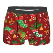 Ocsxa Men'S X-Mas And New Year Boxer Briefs, Moisture Wicking & Breathable-