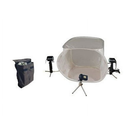 Image of American Recorder Photo Studio In A Box - Continuous light kit - 2 heads x 1 lamp - tungsten