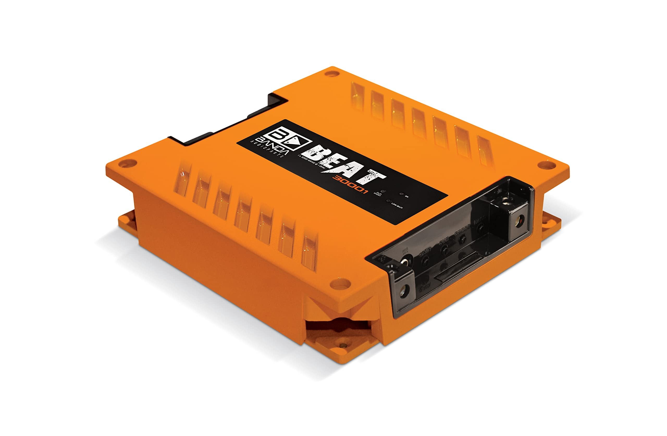 Banda 3000W 1 Ohm Mono Bass Vehicle Audio Amplifier, Orange