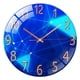 thumbnail image 1 of Reloj de pared de cuarzo con paisaje de cristal redondo, péndulo, decorativo para sala de estar y dormitorio. Geometría, 1 of 8