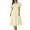 Beige, variant on Oplxuo Off-Shoulder Dresses for Women Summer Puff Sleeve Empire Waist Casual Ruffle A-Line Flowy Midi Dress