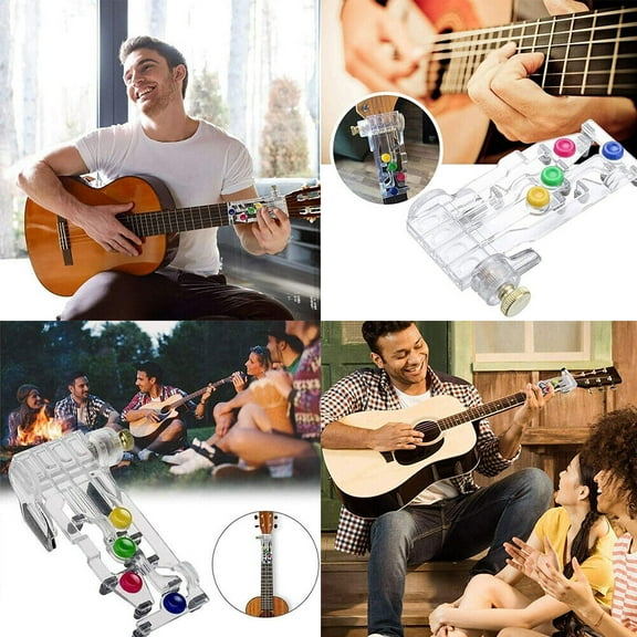 US 1-2 Pc Guitar Chord Aid Tool Acoustic Guitar Chord Learning Teaching ABS Tool