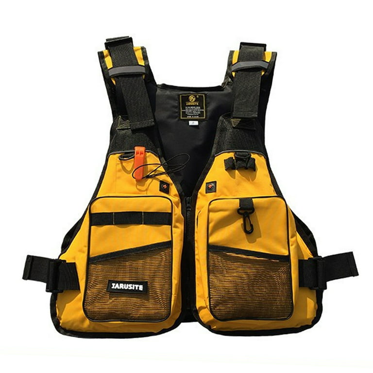 Outdoor Fishing Vests Breathable & Adjustable Floatage Jackets with  Multi-Pockets for Men Women Fishing Rafting Surfing Swimming 
