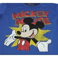 thumbnail image 2 of Disney Boys' Mickey Mouse Classic Pose Poly Mesh T-Shirt, 4, 2 of 2