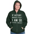 thumbnail image 4 of History Repeats Itself Dinosaur Pet Zip Up Hoodie Men's Women's Brisco Brands M, 4 of 6